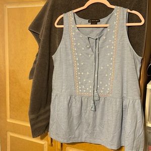 Cute babydoll top, worn two time